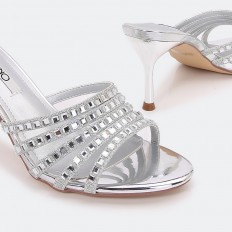 Heel with bright strass