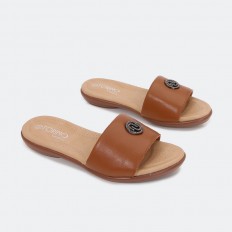 slide slipper with bright...