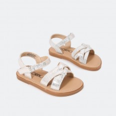 girlie sandal with leather...