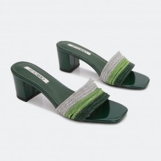 womens slipper with strips...