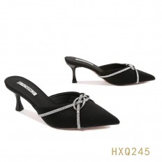 Soft womens low-heeled mules