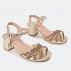 sandal with heel design...