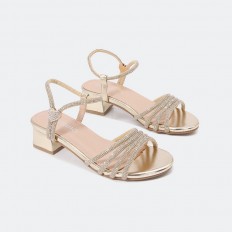 sandal from strips of...