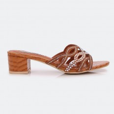 Mule heel with comfort...
