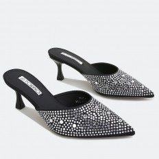 Evening stiletto mules with...