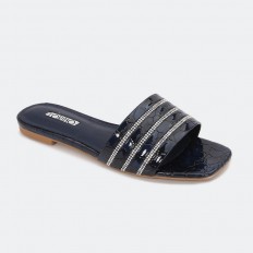 Snakeskin print slippers HX130