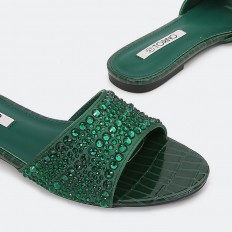 Round toe flat slippers X2278