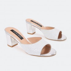 BXQ1440 Shiny wide heel...