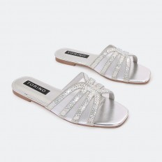 FX2589 Flat slippers with a...