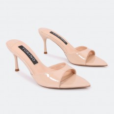 QXQ1522 Shiny leather heel...