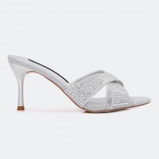 QXQ1529 Shiny mid-heeled...