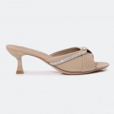 Small heel slippers with...