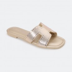 OX2790 نعال مسطح مزين بالستراس
