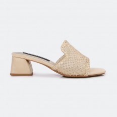 QXQ1670 Strass heel slippers