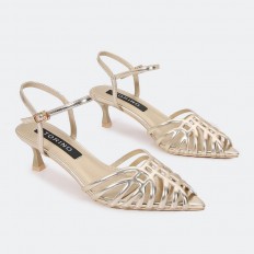 ZSQB46 Metallic point-toe...