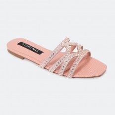 ZX2635 نعل نسائي مسطح مزين...