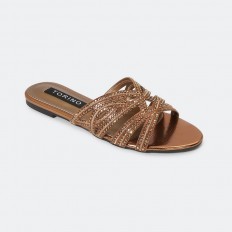 ZX2711 نعال فلات مزين...