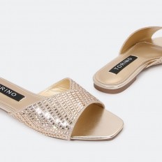 ZX2718 نعال فلات أنيق مزين...