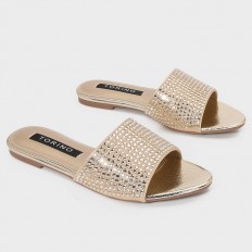 ZX2821 نعال مسطح أنيق وبراق