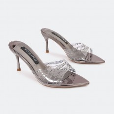 QXQ1609 Heel slippers with...