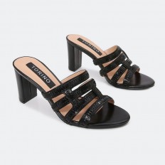 BXQ1463 Mid-heeled slippers...