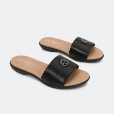 slide slipper with bright...