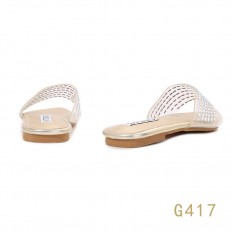 Transparent slip-on shoes...