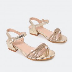 diaphanous sandal with...