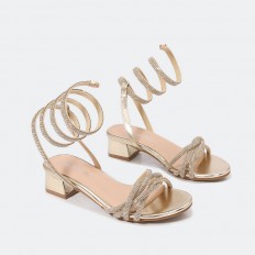 sandal with strips from...