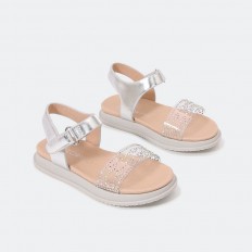 girlie sandal embossed with...
