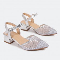 GML834 Girls tulle toe heel...