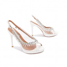 Transparent high-heeled...