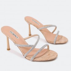 Elegant mid heel slippers...