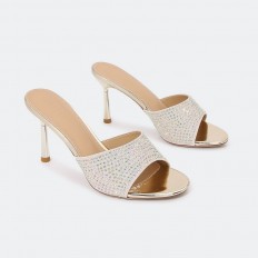 HXQ527 Thin heel slippers...