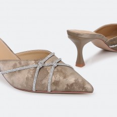 HXQB67 Elegant velvet slipper
