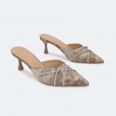 HXQB67 Elegant velvet slipper