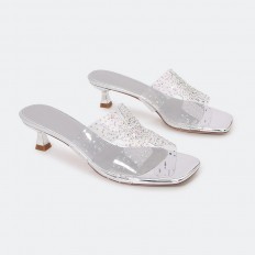 HXQG37 Heel slippers with a...