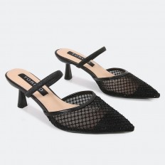 MXQ1747 Shiny tulle heel soles
