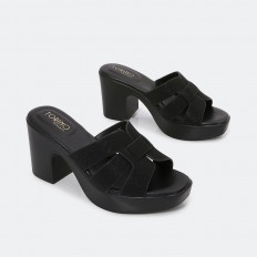 OXQC1 Wide heel slippers in...