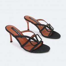 QXQ1411 ,Heel slippers with...