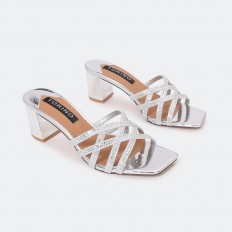 QXQ1666 Shiny heel slippers...