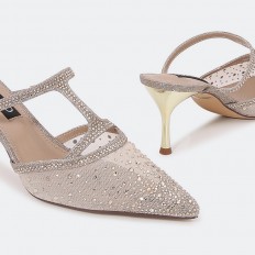 QXQB5 Tulle Plated Metallic...