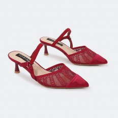 QXQB9 Tulle Closed Toe Heel...