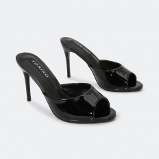 QXQH4 Shiny high heel slippers
