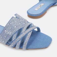 Casual slippers with bright...