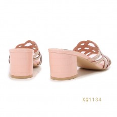 Shiny wedding slippers with...