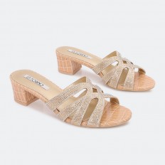 womens slipper with heel...