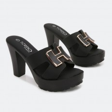 WOMENS SLIPPER WITH HEEL...