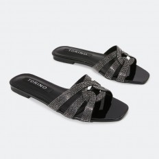 ZX2559 Shiny flat slippers...