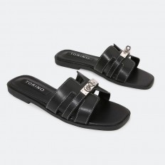 ZX2562 Flat slippers with...